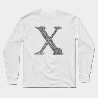Skull Alphabet X Long Sleeve T-Shirt